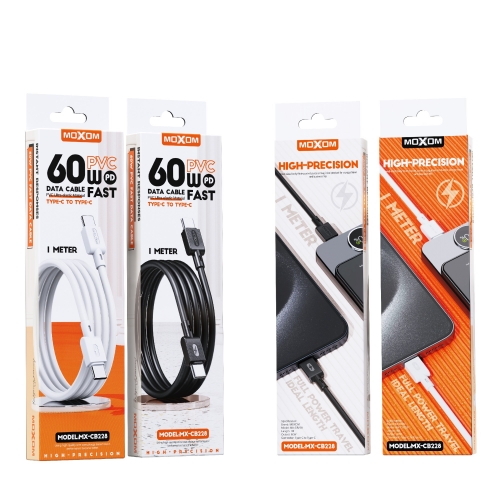 "PD 60W PVC Fast Data Cable Type-C to Type-C 1M"