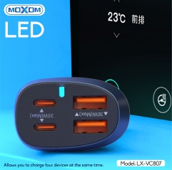 LED 4 Ports Car Charger