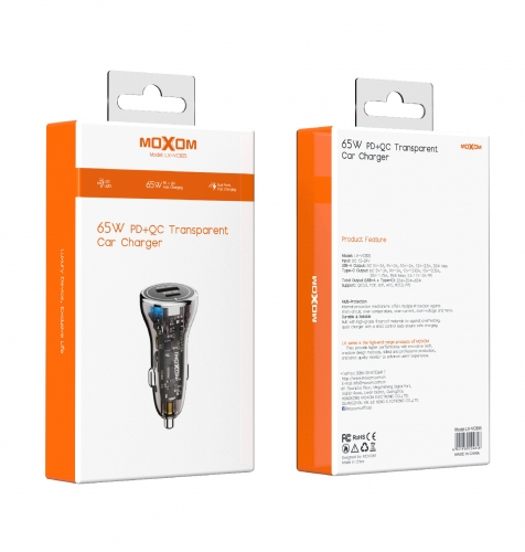 "65W PD Dual Ports Car Charger"