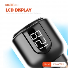 75W Transparent LCD Car Charger