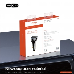 100W+30W+30W 3 Ports Car Charger