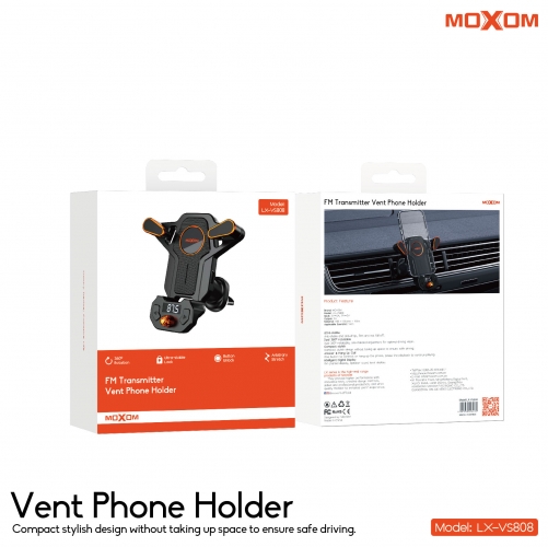 "FM Transmitter Vent Phone Holder"