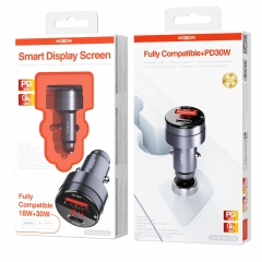 Smart Display Screen Car Charger