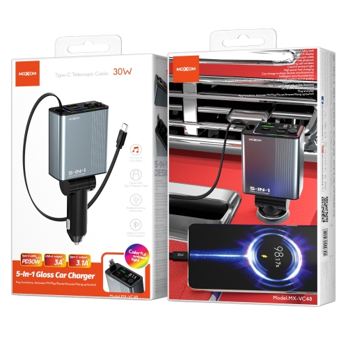 5-In-1 Gloss Car Charger