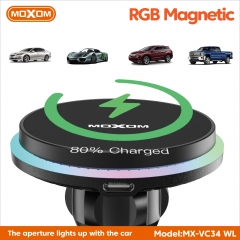 RGB Magnetic 15W Car Charger