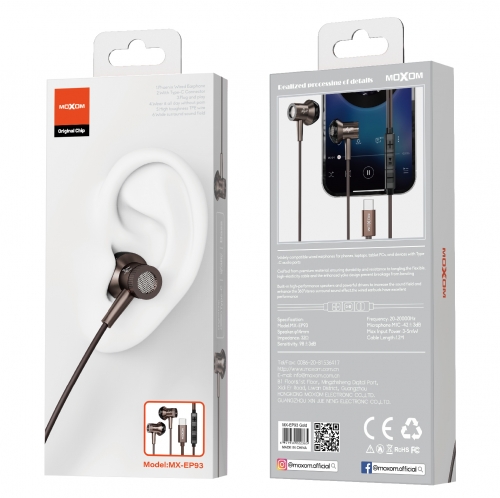 "Phoenix Wired Earphone With Type-C Connector"