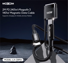 2M PD 240W+Magsafe 3 140W Magnetic Data Cable