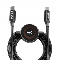 PD60W+2.5W Wireless Magnetic Watch Charger