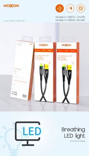 "3A Auto Power-Off Data Cable for Lightning"