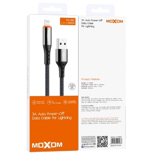 "3A Auto Power-Off Data Cable for Lightning"