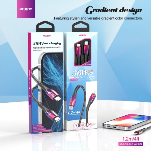 "36W PD Data Cable Type-C to Lightning 1.2m/4ft"