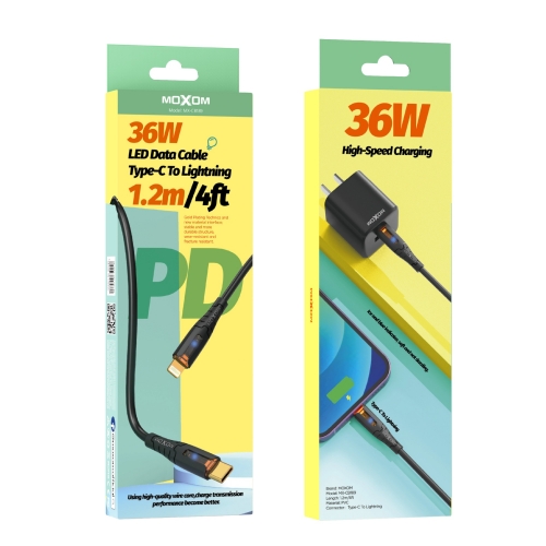 "36W LED Data Cable Type-C To Lightning 1.2m/4ft"