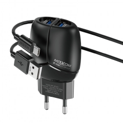 2.4A Dual USB Ports Secure Fast Charging