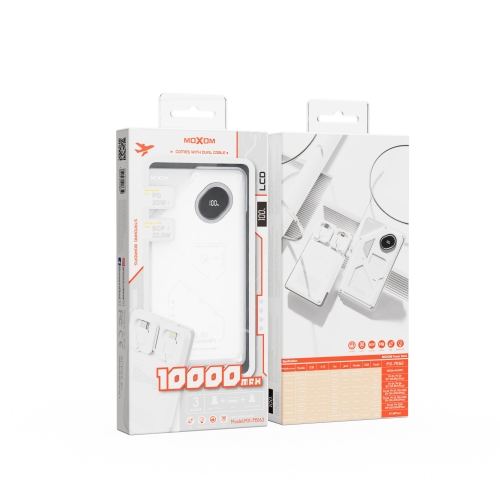 "SCP22.5W PD20W 10000mAh Silver Wing Power Bank"