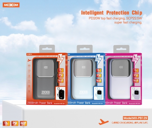 "3 IN 1 PD20W QC18W SCP22.5W LCD 20000mAh Power Bank"
