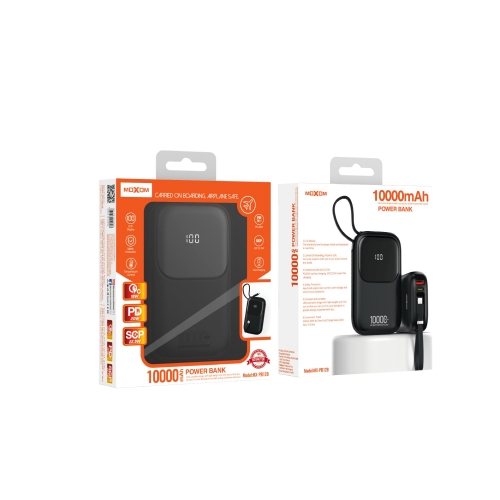 "3 IN 1 PD20W QC18W SCP22.5W LCD 10000mAh Power Bank"