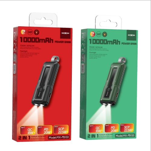 "2 IN 1 QC18W PD20W SCP22.5W Flashlight 10000mAh POWER BANK"