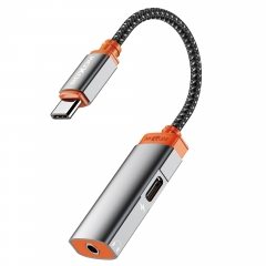 Music & Charging                                                                       Type-C to 3.5mm & Type-C  OTG ADAPTER