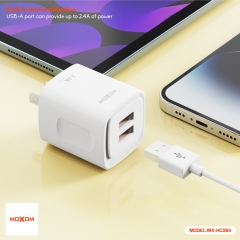 2.4A Dual - USB port travel charger