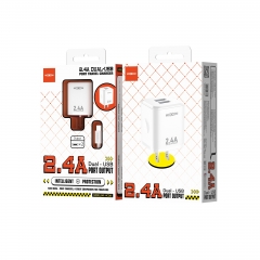 2.4A Dual - USB port travel charger