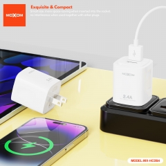 2.4A Dual - USB port travel charger
