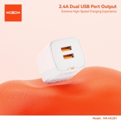 2.4A Dual - USB port travel charger