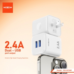2.4A Dual - USB port travel charger