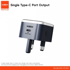 PD45W TFT Display Touch Screen Single Type-C Port UK Charger