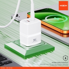 PD35W, QC18W Dual-Port Output Fast Charger (US Plug)