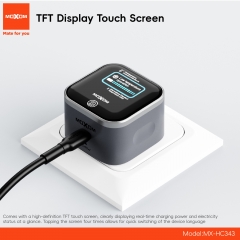 PD45W TFT Display Touch Screen Single Type-C Port UK Charger