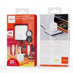 Single‑Port 20W USB‑C Fast Charger (US Plug)
