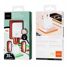 PD35W, QC18W Dual-Port Output Fast Charger (US Plug)