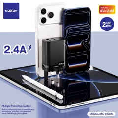 2.4A Dual USB UK Travel Charger