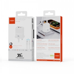 PD35W, QC18W Dual-Port Output Fast Charger (UK Plug)