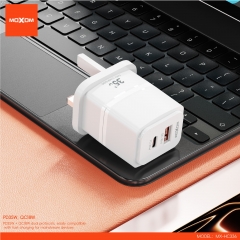 PD35W, QC18W Dual-Port Output Fast Charger (UK Plug)