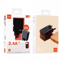 2.4A Dual USB UK Travel Charger