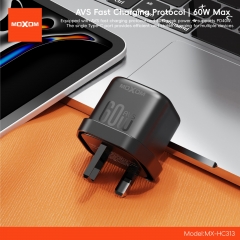 PD40W, AVS fast charging protocol | 60W peak UK plug charger