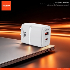 120W Super Fast Charging USB-A + Type-C Dual-Port Output Charger (US Plug)
