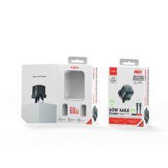 PD40W, AVS fast charging protocol | 60W peak UK plug charger