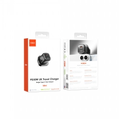 PD30W Single Type-C Port Output UK Travel Charger