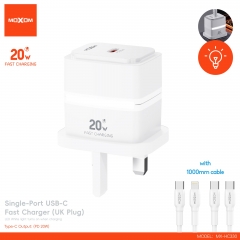 Single‑Port 20W USB‑C Fast Charger (UK Plug)