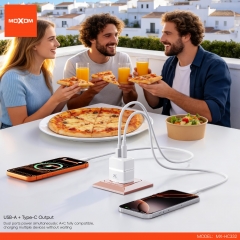 USB-A + Type-C Dual Ports Output Fast Charger (US Plug)