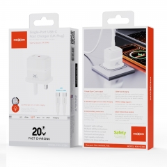 Single‑Port 20W USB‑C Fast Charger (UK Plug)