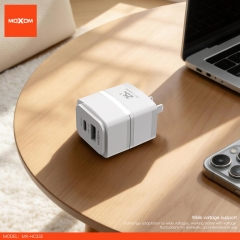 USB-A + Type-C Dual Ports Output Fast Charger (US Plug)