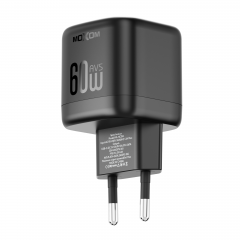 PD40W, AVS fast charging protocol | 60W peak EU plug charger