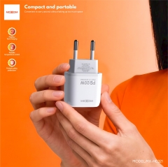 PD20W Single USB-C Port Palm-Sized EU Charger