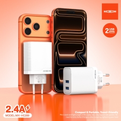 2.4A Dual USB EU Travel Charger