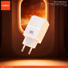 120W Super Fast Charging USB-A + Type-C Dual-Port Output Charger (EU Plug)