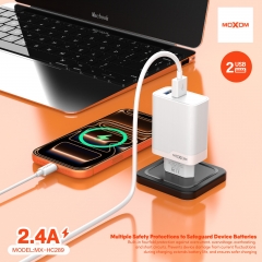 2.4A Dual USB EU Travel Charger