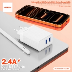 2.4A Dual USB EU Travel Charger
